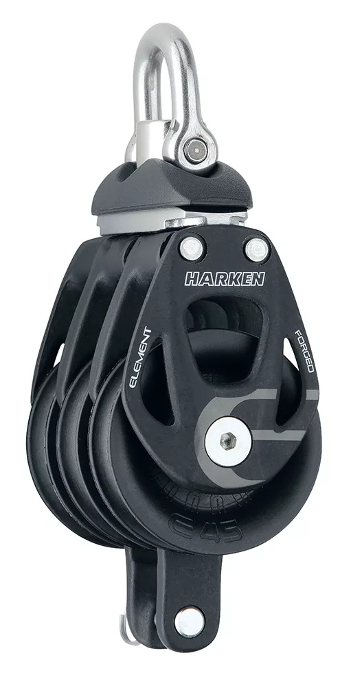 45mm Aluminum Element Triple Block — Swivel, Becket | Harken